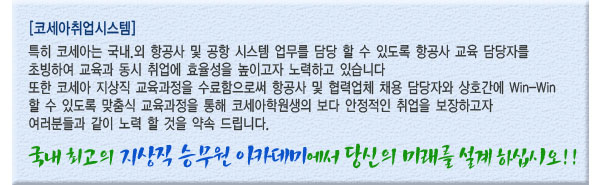 코세아항공승무원학원 이미지